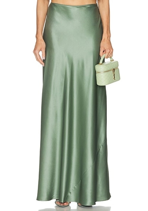 HEIRLOME Perla Skirt in Eucalyptus - Sage. Size 0 (also in 2, 6).