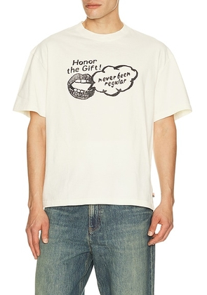 Honor The Gift Never Been Regular Tee in White - White. Size L (also in M, S, XL/1X, XXL/2X).