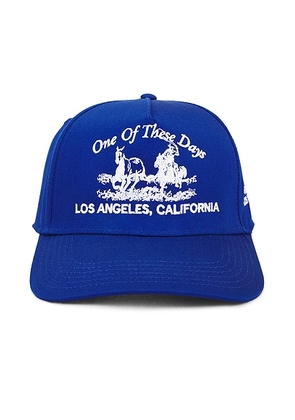 ONE OF THESE DAYS x FWRD Just For A Moment Baseball Cap in Blue - Blue. Size all.