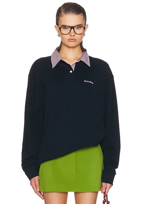 Miu Miu Pullover Sweater in Bleu - Navy. Size XS (also in ).