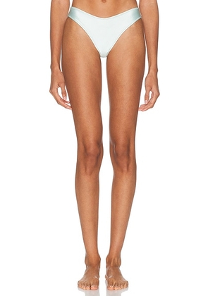 Montce x Elsa Hosk Lulu Bikini Bottom in Seafoam Silkie - Baby Blue. Size L (also in M, S, XL, XS).