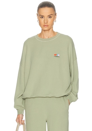 American Vintage Atubay Sweatshirt in Rive - Sage. Size L (also in M, S).