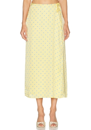 American Vintage Bovalow Skirt in Marthe - Yellow. Size L (also in M, S).