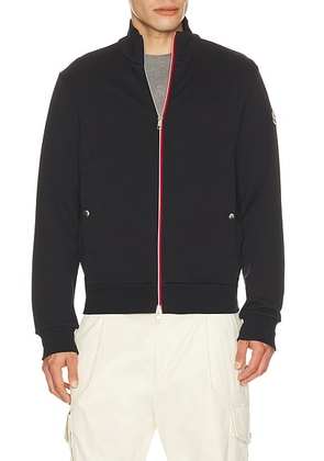 Moncler Zip Up Cardigan in Navy - Navy. Size L (also in M, S, XL/1X, XXL/2X).