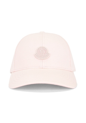 Moncler Baseball Cap in Light Pink - Pink. Size all.
