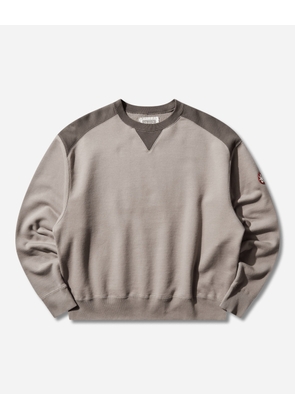 Men s Panel Shoulder Crewneck Sweatshirt Beige