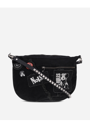 Studs Belt Shoulder Bag Black