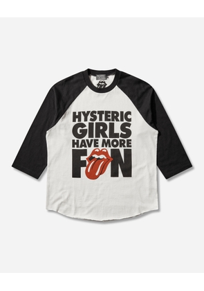 Men s The Rolling Stones Have More Fun 3/4 Sleeve T-Shirt White