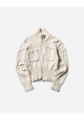 Women s Zip Cardigan Off White