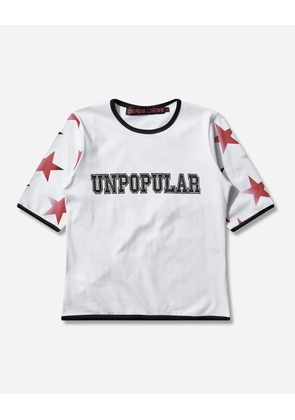 Women s Unpopular Fitted Jersey Top White