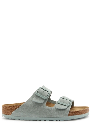 Birkenstock Arizona Suede Sliders - Sage - 36 (IT36/ UK3)