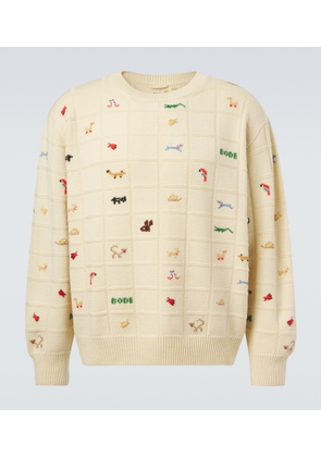 Bode Zoologist wool and alpaca sweater