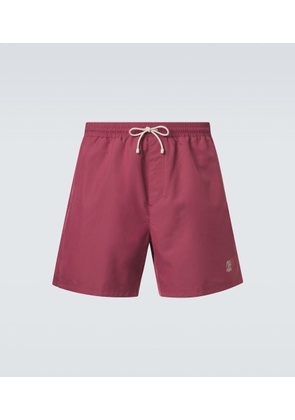 Brunello Cucinelli Logo swim trunks