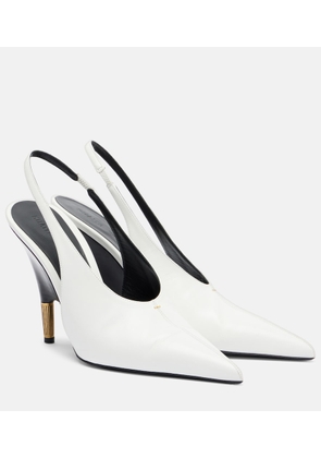 Khaite Bella 100 leather slingback pumps