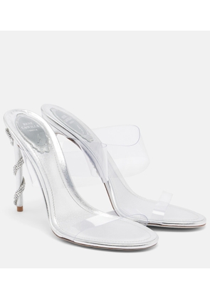 Rene Caovilla Celebrity crystal-embellished PVC sandals