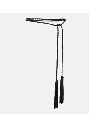 Nour Hammour Leather tassel belt