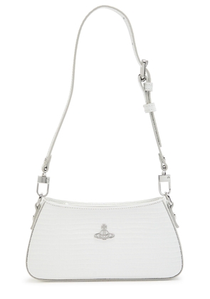 Vivienne Westwood Tasha Crocodile-effect Leather Shoulder bag - White - One Size