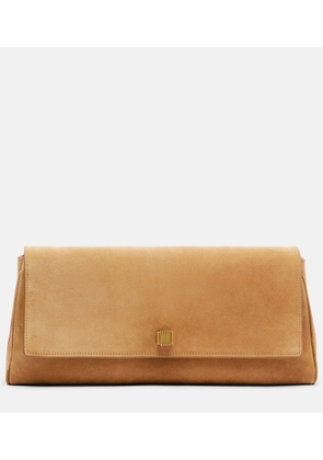 Khaite Audrey suede clutch