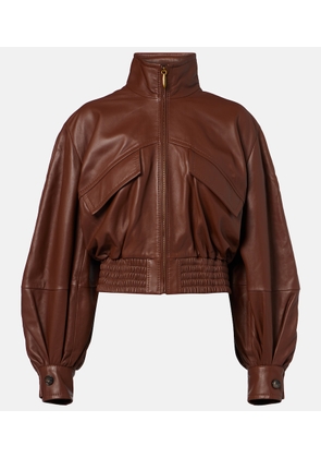 Zimmermann Luna leather bomber jacket