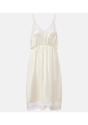 Magda Butrym Lace-trimmed slip dress