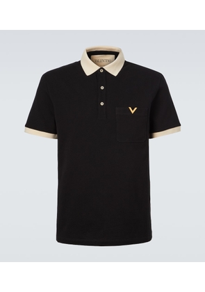 Valentino VLogo cotton jersey pique polo shirt