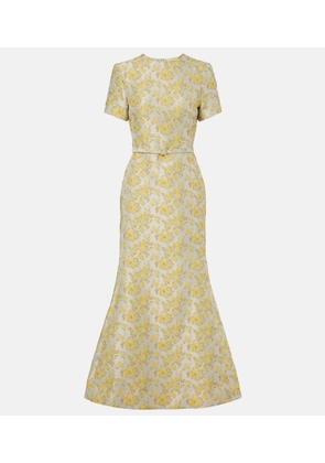 Simkhai Caraline floral jacquard cocktail dress