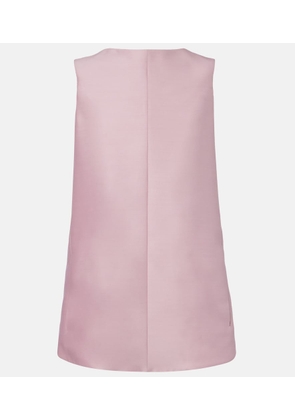 Balenciaga Silk and wool minidress
