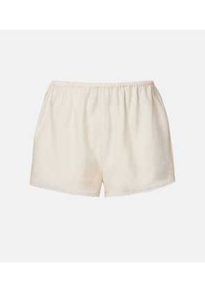 Posse Perla lace-trimmed shorts