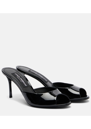 Dolce&Gabbana Keira patent leather mules