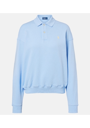 Polo Ralph Lauren Cotton-blend fleece polo sweatshirt