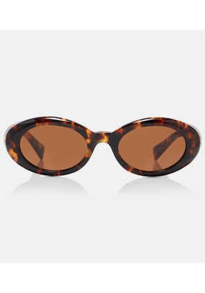 Miu Miu Logo oval sunglasses