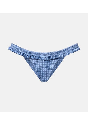 Faithfull Esterel checked bikini bottoms