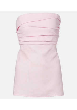 Faithfull Boe linen bustier top