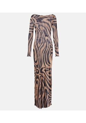 Pucci Marmo tulle maxi dress