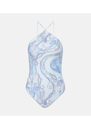 Pucci Orchidee open-back swimsuit