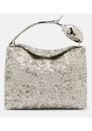Erdem Bloom Mini sequined top-handle bag