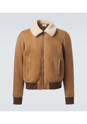 Saint Laurent Shearling-lined suede jacket