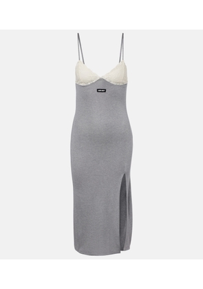 Miu Miu Logo hooded minidress