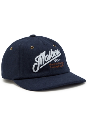 Malbon Maxwell Logo-embroidery Wool-blend cap - Navy - One Size