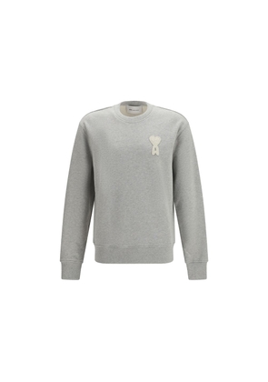 Ami Paris Gray Cotton Sweatshirt - L
