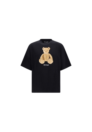 Palm Angels Black Cotton T-Shirt - L