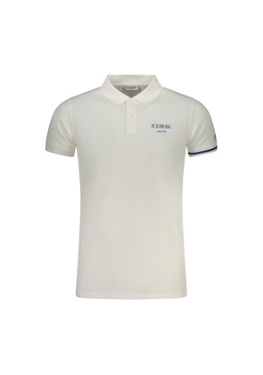 Iceberg White Cotton Men's Polo Shirt - S