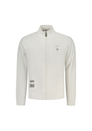 Accademia Militare White Cotton Men's Sweatshirt - S