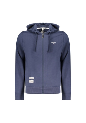 Accademia Militare Blue Cotton Men's Sweatshirt - S