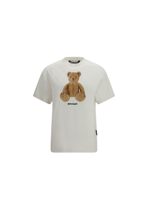 Palm Angels Beige Cotton T-Shirt - L