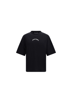 Palm Angels Black Cotton T-Shirt - L