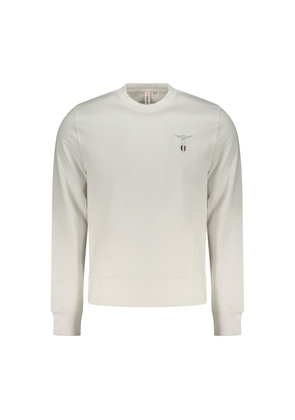 Accademia Militare White Cotton Men's Sweatshirt - S