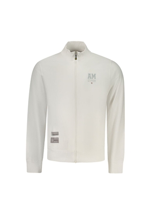 Accademia Militare White Cotton Men's Sweatshirt - S