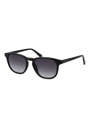 Guess Black Stainless Steel Sunglasses