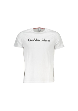 Gianmarco Venturi White Cotton Men T-Shirt - L